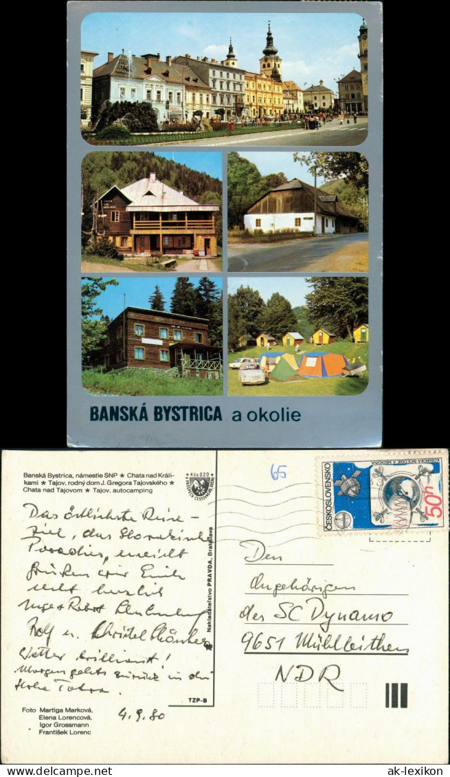 Neusohl Banská Bystrica 5 Ansichten Banská Bystrica Mehrbild-AK 1980 - Slovakia