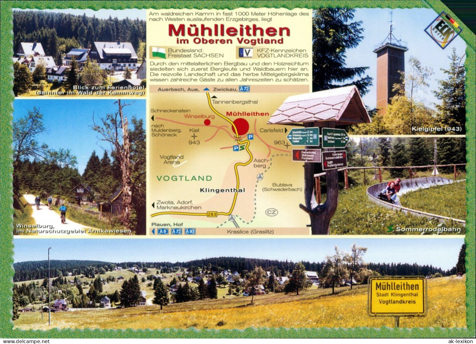 Mühlleithen-Klingenthal Umland-Ansichten Limitierte 5eck-Sammelkarte 2005 - Klingenthal