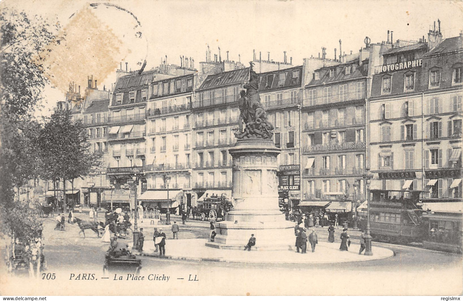 75-PARIS-PLACE CLICHY-N°355-F/0005 - Other & Unclassified