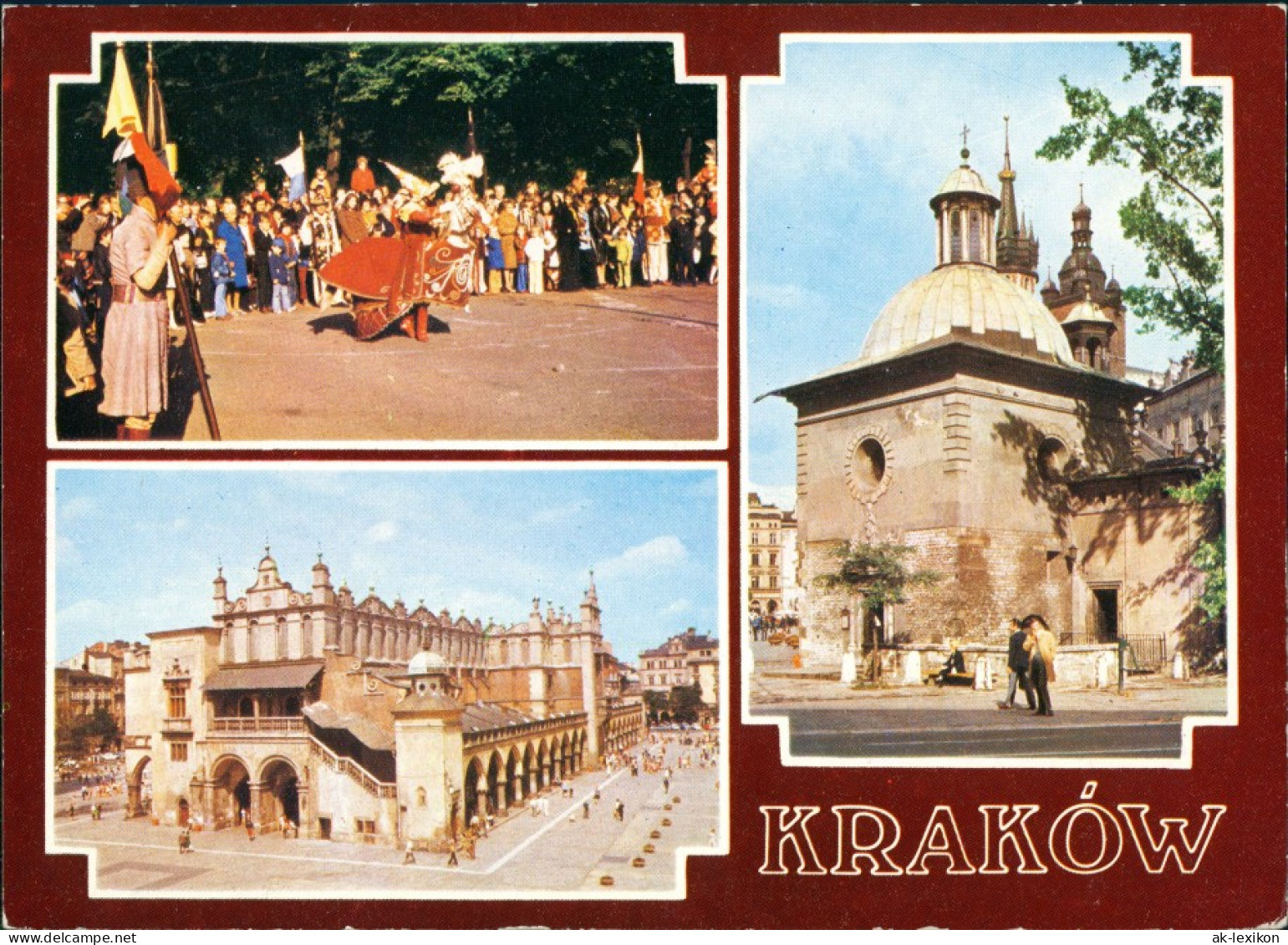 Krakau Kraków Lajkonik, Sukiennice, Kościół św. Wojciecha 1983 - Pologne