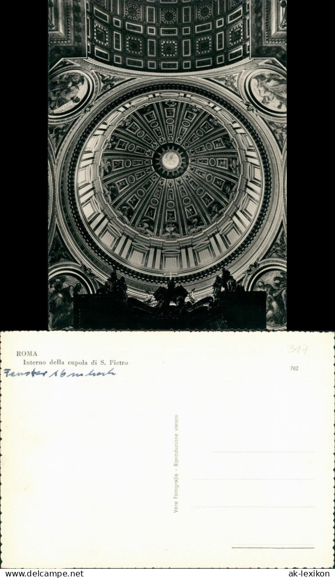 Cartoline Rom Roma Interno Della Cupola Di S. Pietro 1962 - Autres & Non Classés