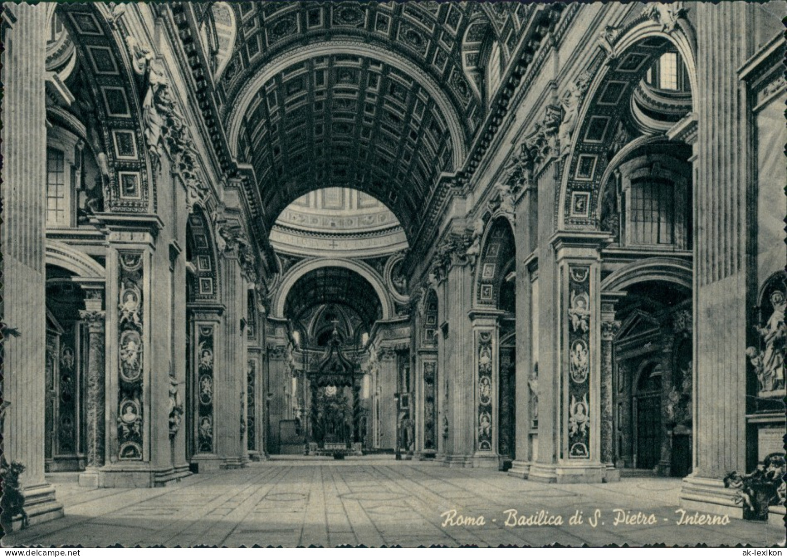 Postcard Vatikanstadt Rom Petersdom Basilica Sancti Petri, Roma 1952 - Vatikanstadt