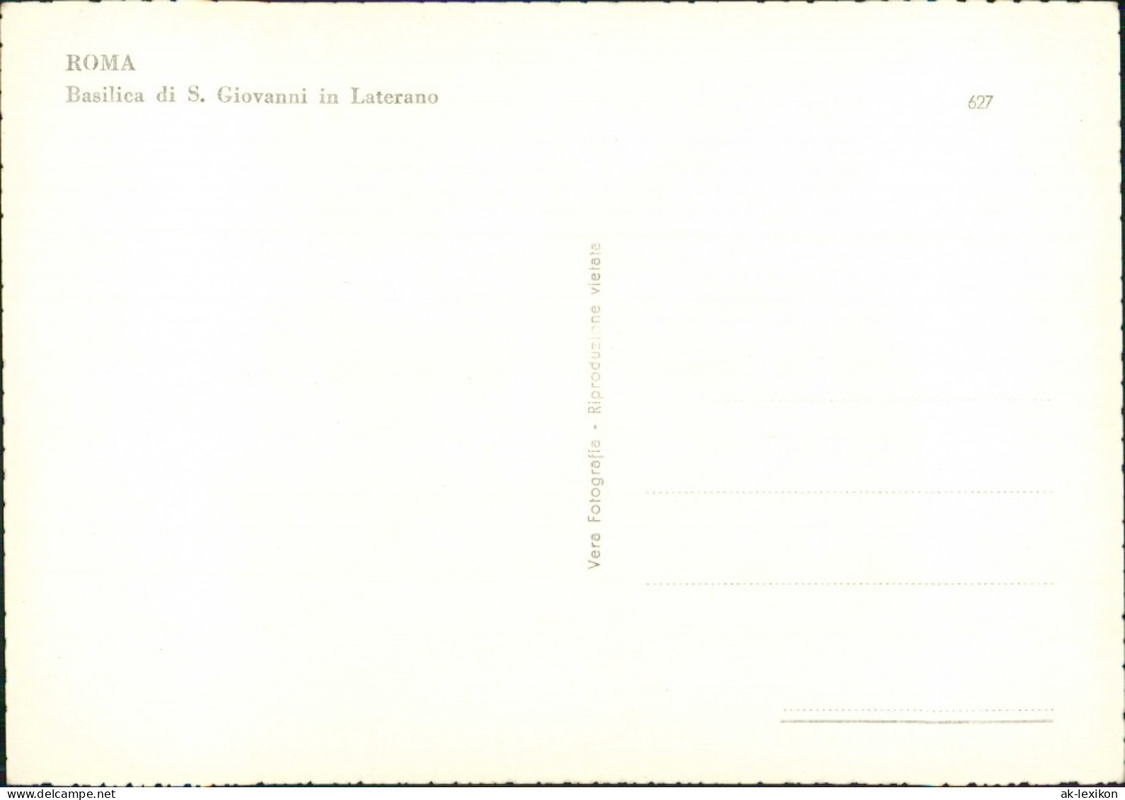 Cartoline Rom Roma Basilica Di S. Giovanni In Laterano 1962 - Autres & Non Classés