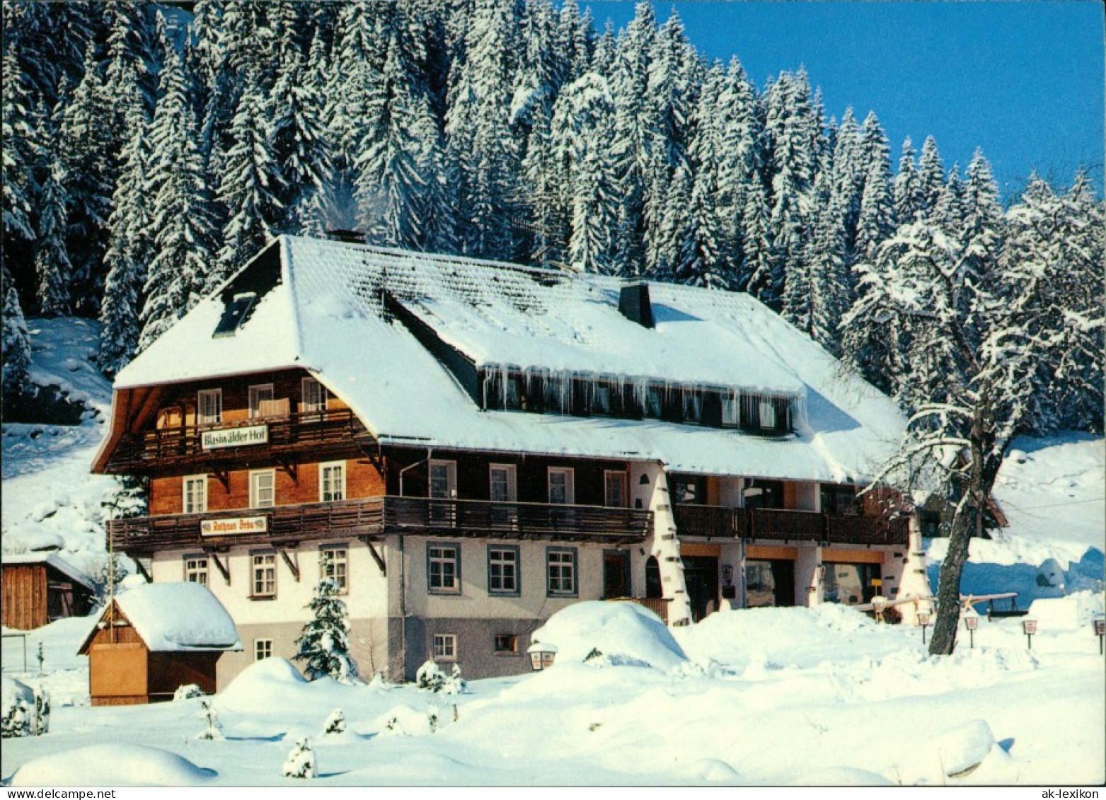 Schluchsee Hotel Blasiwälder Hof Bes.: Fam. Winterhalder OT Blasiwald 1980 - Schluchsee