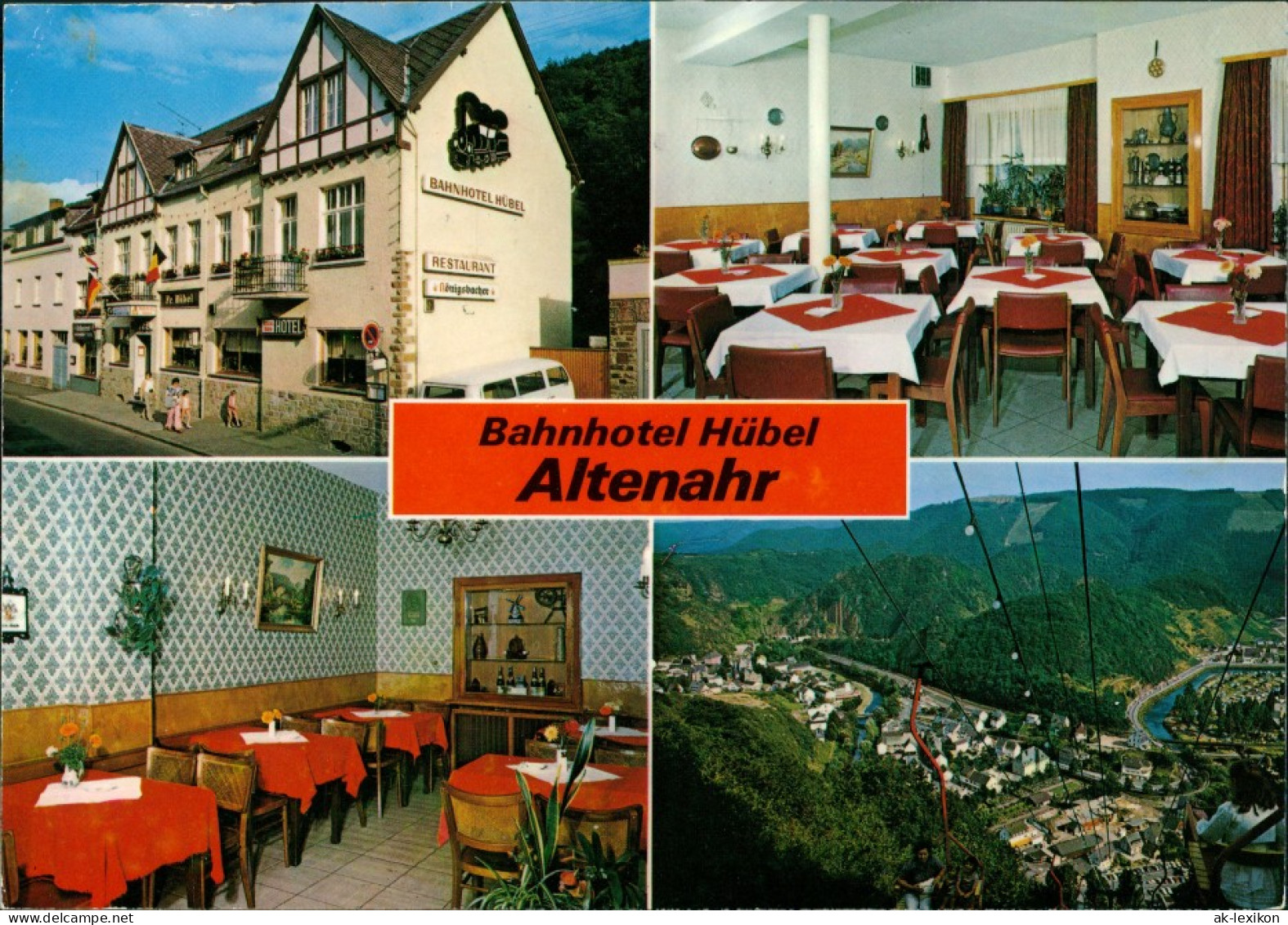 Altenahr Bahnhotel Hotel Hübel Altenburger Straße Innen & Außen 1983 - Other & Unclassified