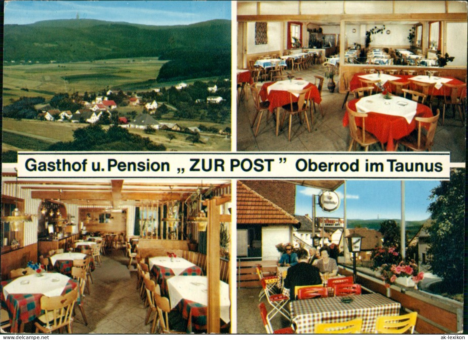 Ansichtskarte Oberrod Gasthof Pension ZUR POST Oberrod Im Taunus 1982 - Other & Unclassified