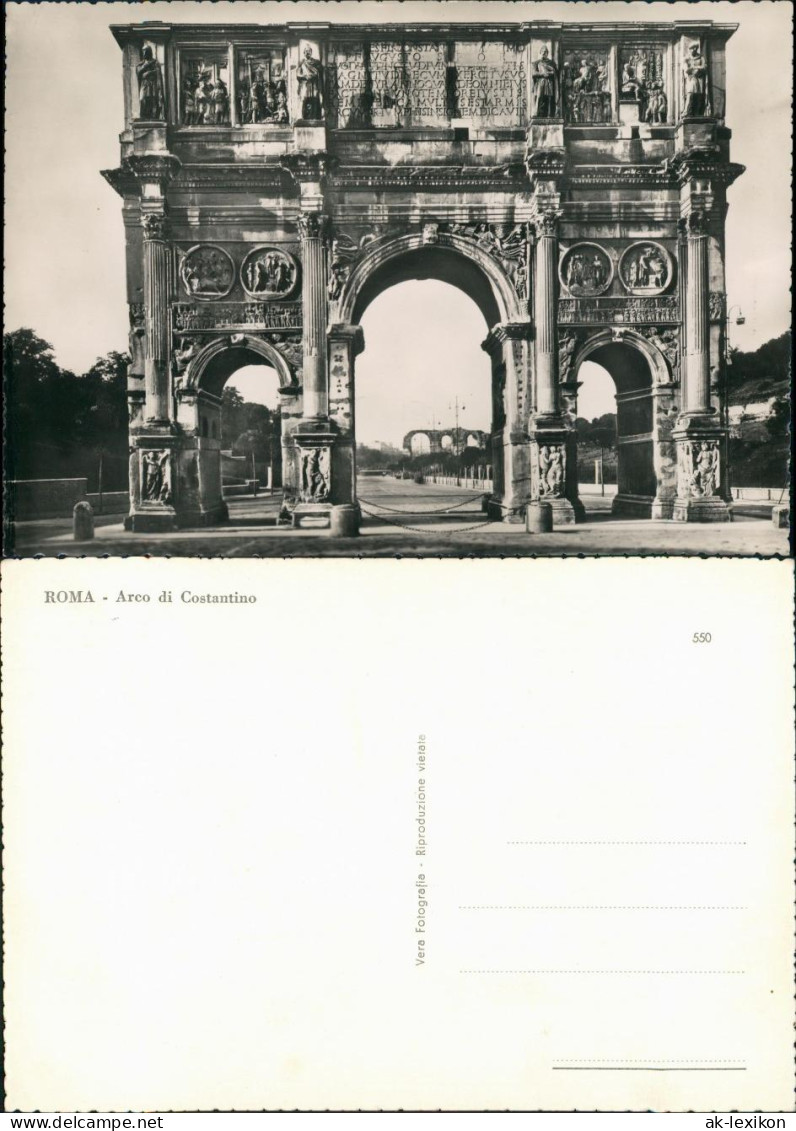 Cartoline Rom Roma Arco Di Costantino 1962 - Otros & Sin Clasificación