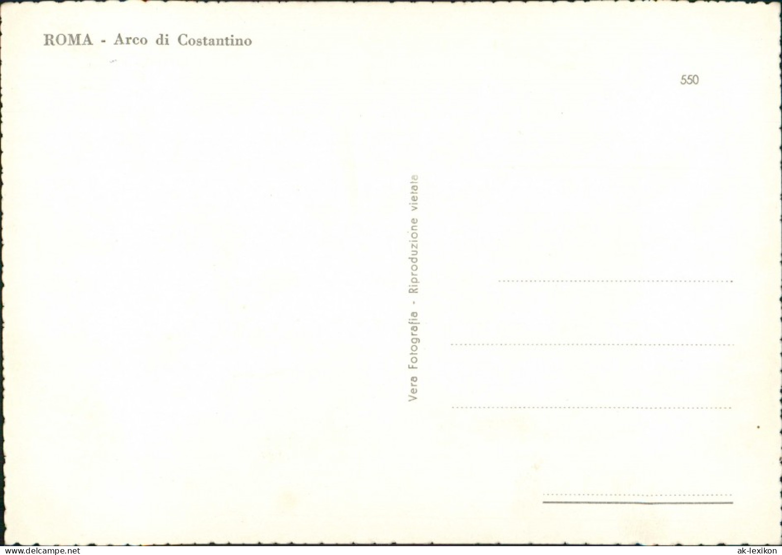 Cartoline Rom Roma Arco Di Costantino 1962 - Otros & Sin Clasificación