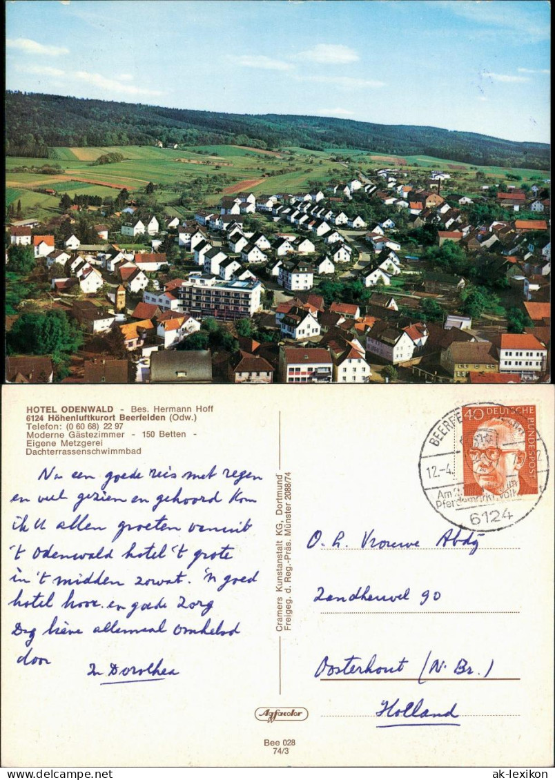 Beerfelden (Odenwald) Teilansicht Mit HOTEL ODENWALD Bes. Hermann Hoff 1974 - Other & Unclassified