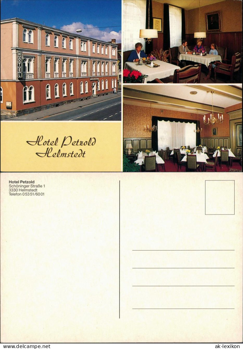 Ansichtskarte Helmstedt Hotel Petzold Schöninger Straße Innen & Außen 1980 - Helmstedt