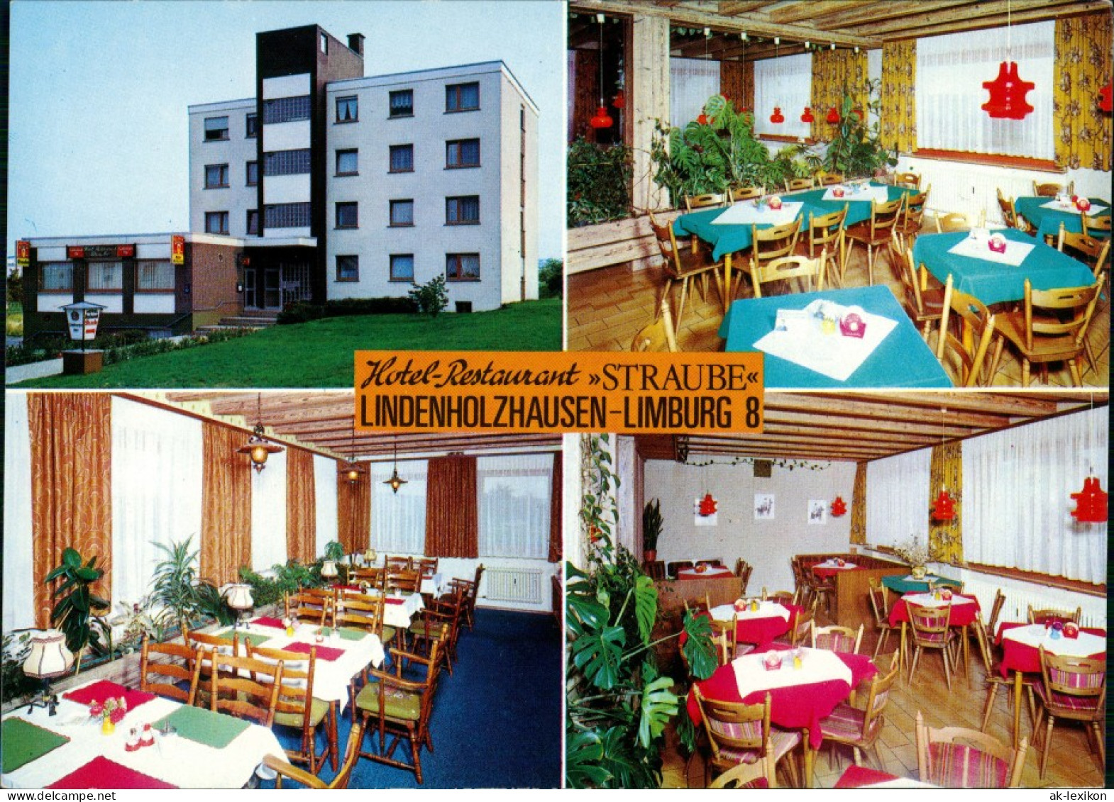 Lindenholzhausen-Limburg (Lahn) Hotel  Frankfurter Strasse Innen & Außen 1975 - Limburg