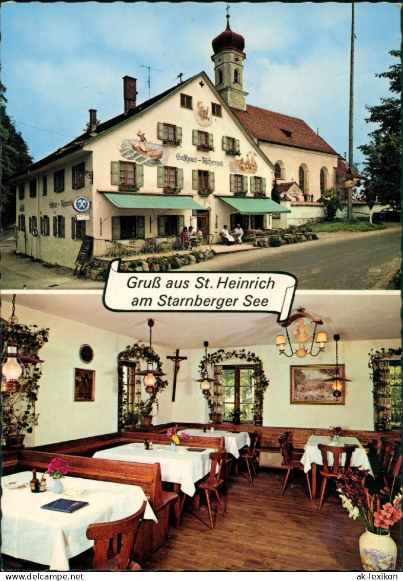 Ansichtskarte St. Heinrich Am Starnberger See Gasthof Zur Fischerrosl 1960 - Other & Unclassified