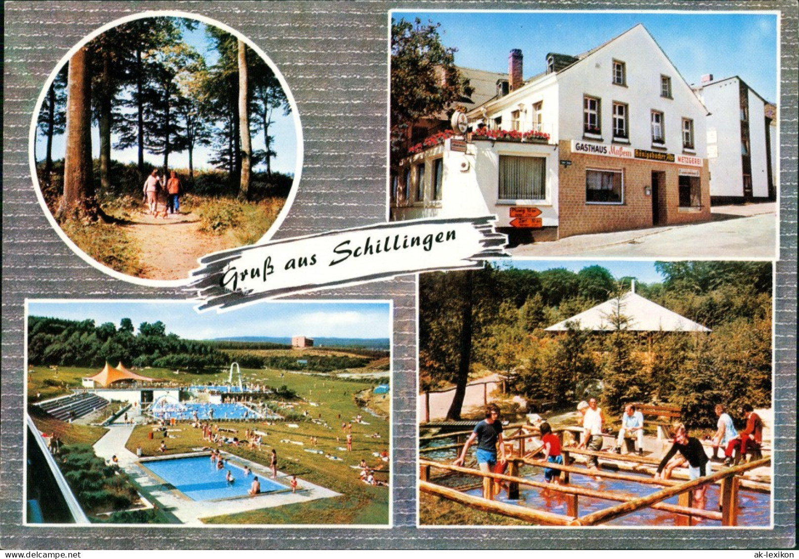 Schillingen Gasthaus-Pension Metzgerei Mabem, Hochwald, Mehrbild-AK 1975 - Other & Unclassified