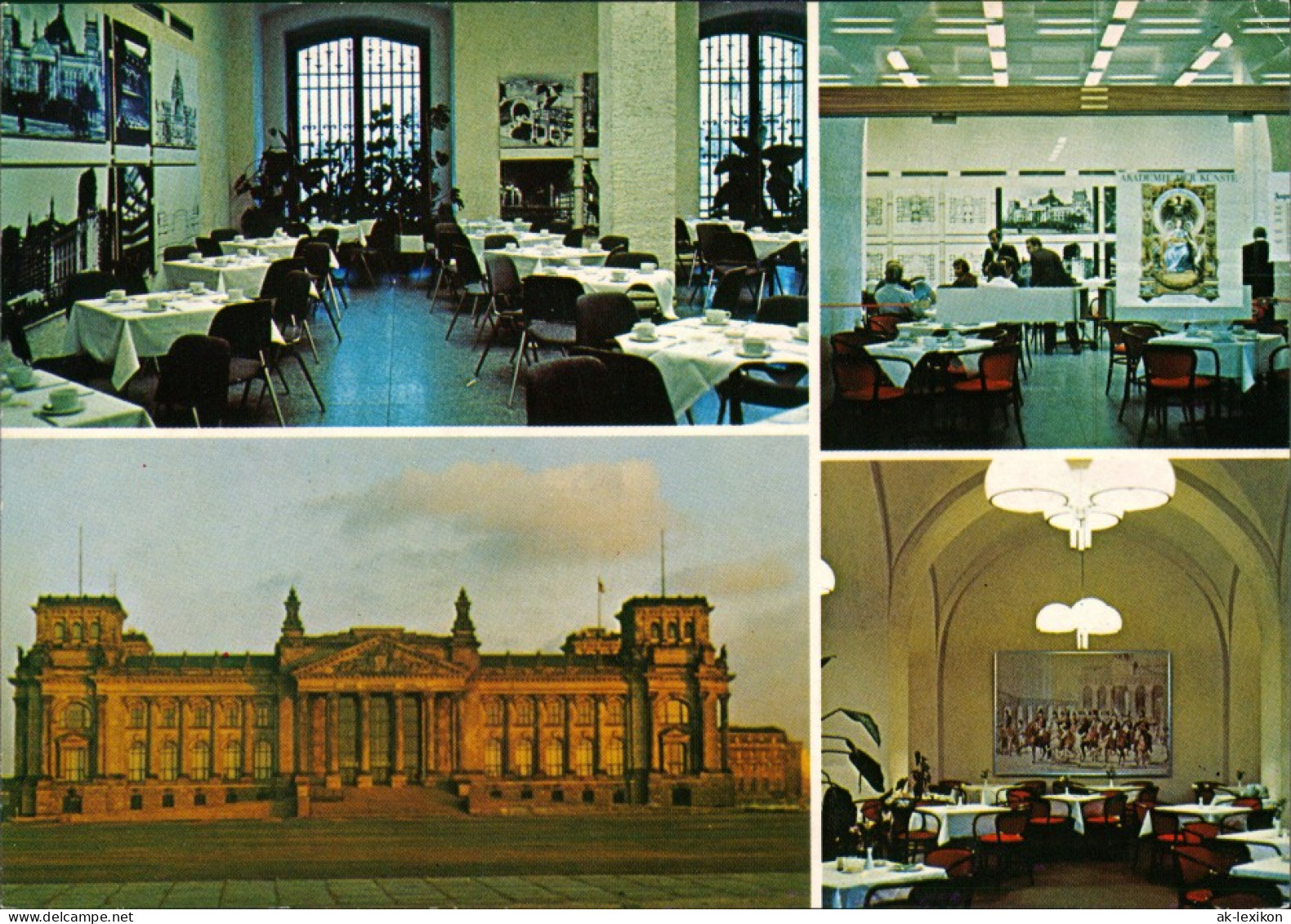 Ansichtskarte Berlin Restaurant Im Reichstagsgebäude Innenansichten 1970 - Autres & Non Classés