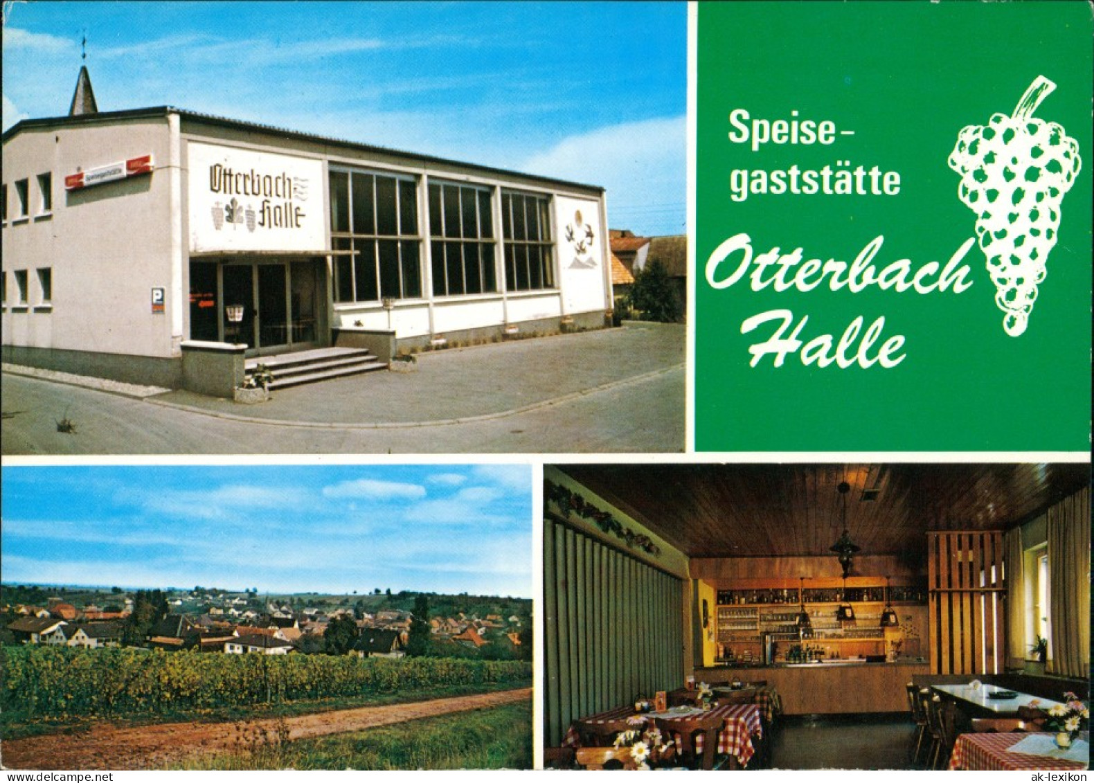 Oberotterbach Speisegaststätte Otterbachhalle Innen & Außen 1970 - Other & Unclassified