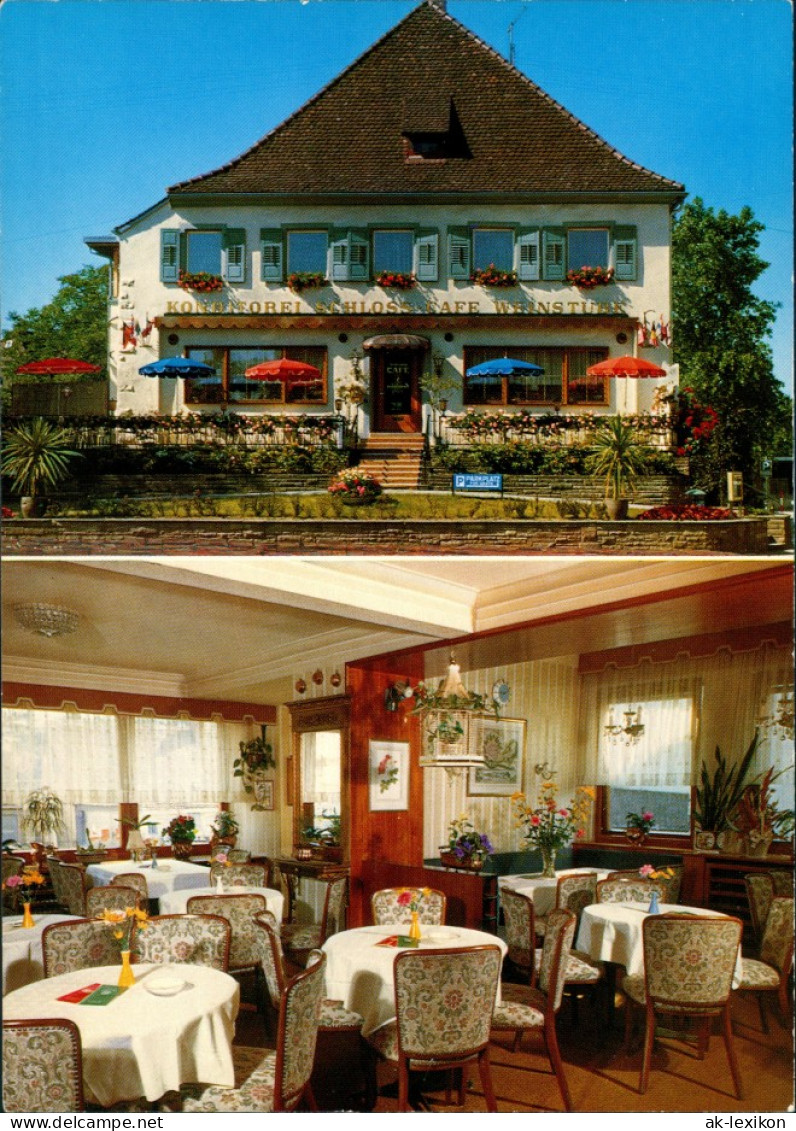 Bad Krozingen Konditorei Schloß-Café Weinstube Innen & Außen 1970 - Bad Krozingen