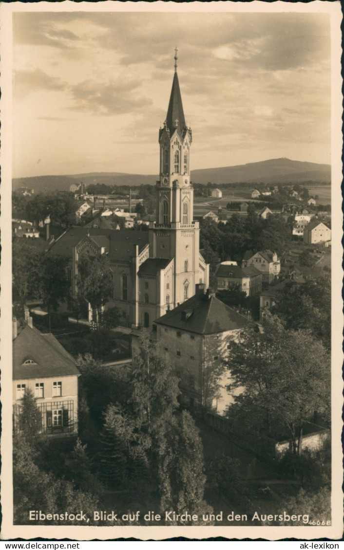 Ansichtskarte Eibenstock In Der Stadt 1928 - Eibenstock