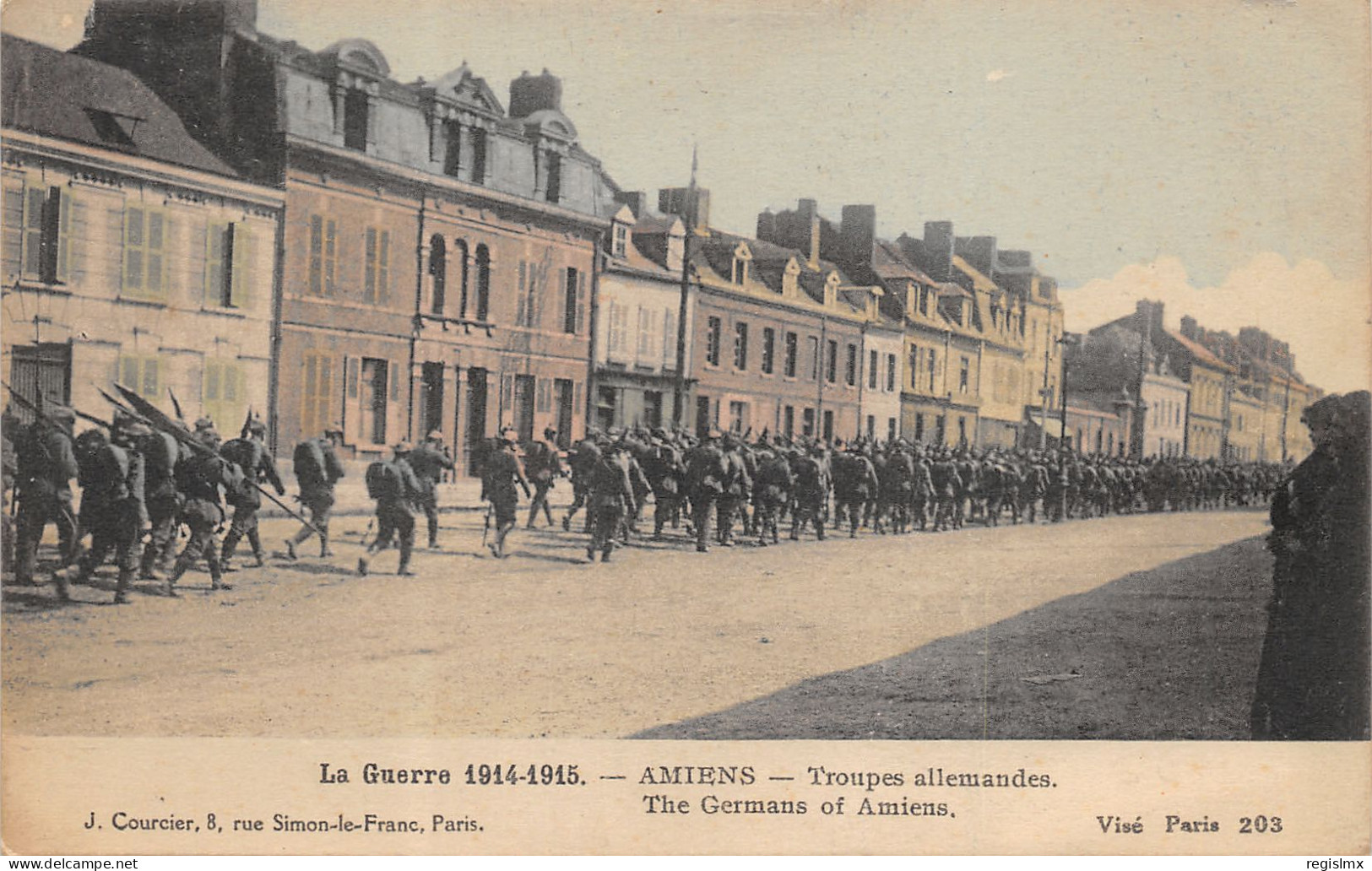 80-AMIENS-TROUPES ALLEMANDES-N°356-C/0021 - Amiens