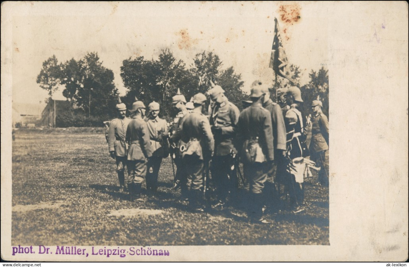 Ansichtskarte  Soldaten Pickelhauben Im Felde WK1 1917 - War 1914-18