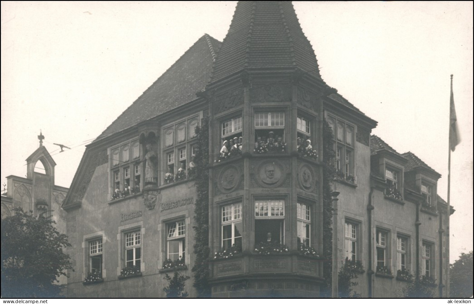 Ansichtskarte Blasewitz-Dresden Rathaus Im Festschmuck 1922 - Dresden
