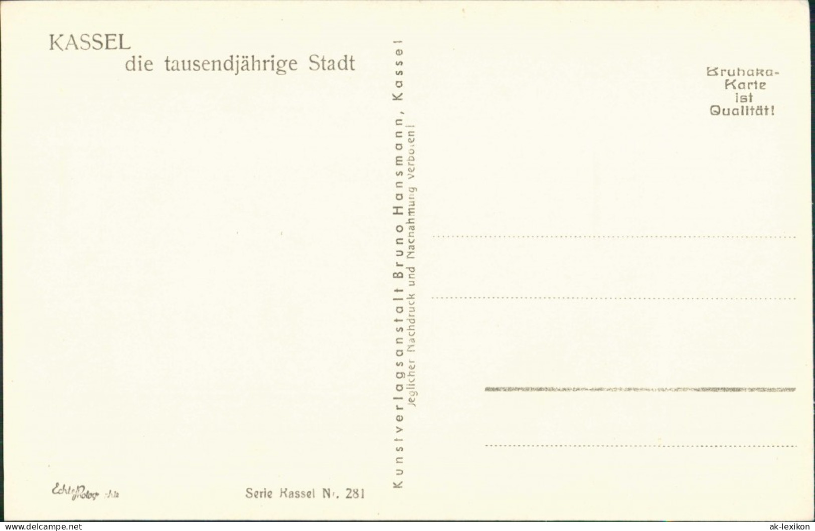 Ansichtskarte Kassel Cassel Weinbergstraße 1930 - Kassel