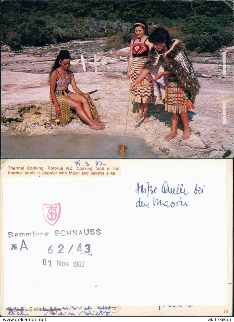 Ansichtskarte  Maori Neuseland New Zealand 1982 - Costumes