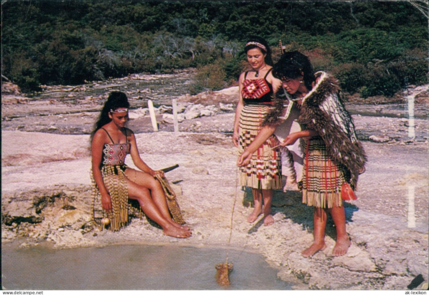 Ansichtskarte  Maori Neuseland New Zealand 1982 - Costumes