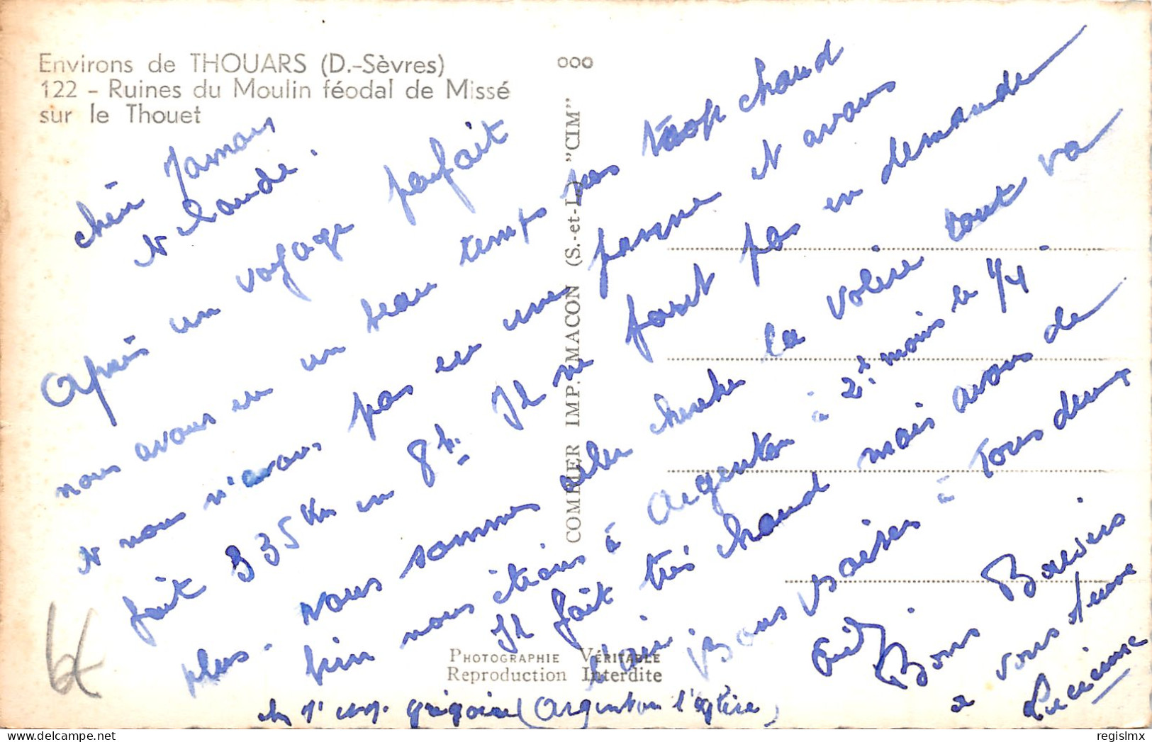 79-MISSE SUR LE THOUET-RUINES DU MOULIN-N°356-B/0097 - Other & Unclassified