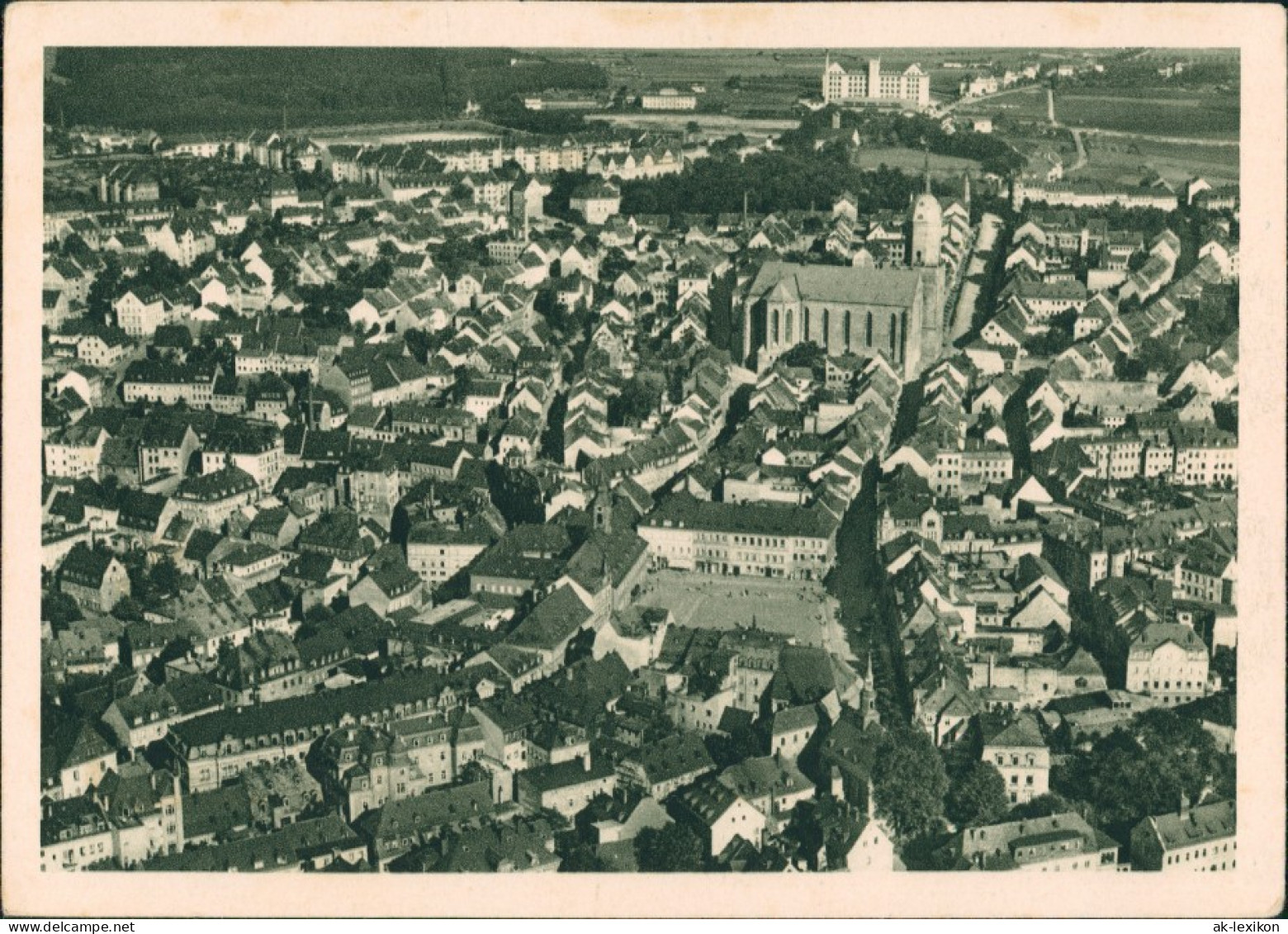 Ansichtskarte Annaberg-Buchholz Fliegeraufnahme Brockhaus Luftbild 1930 - Annaberg-Buchholz