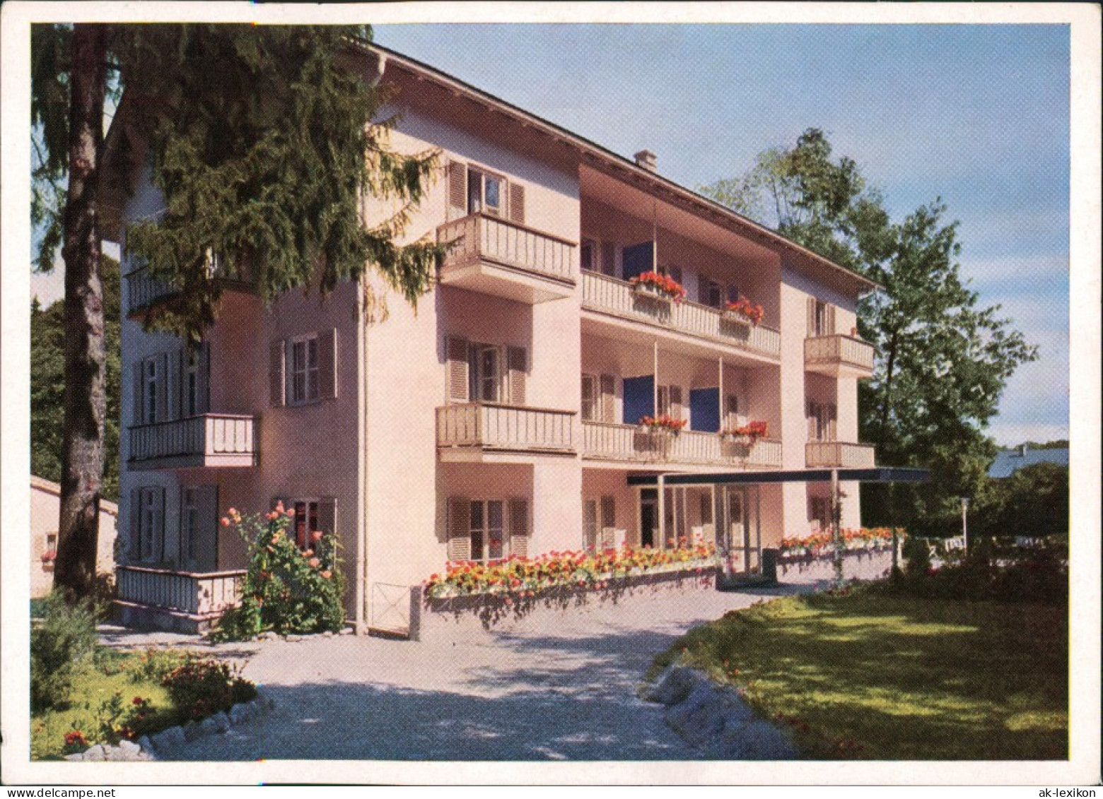 Ansichtskarte Bad Tölz KURSANATORIUM HESSLINGER Ludwigstraße 20 1960 - Bad Toelz