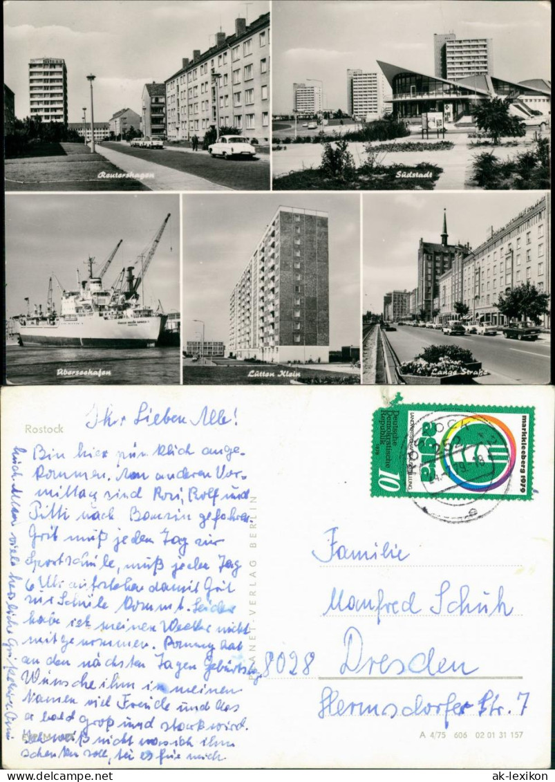 Rostock   Ua. Reutershagen, Südstadt, Lütten Klein DDR MB 1979/1975 - Rostock