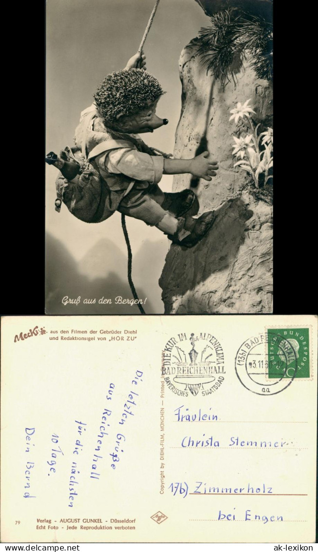 Mecki Als Bergsteiger Kletterer "Gruß Aus Den Bergen" (Diehl-Film) 1960 - Mecki