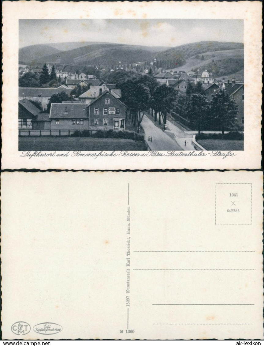 Ansichtskarte Seesen Lauthentaler Straße, Gasthaus 1927 - Seesen