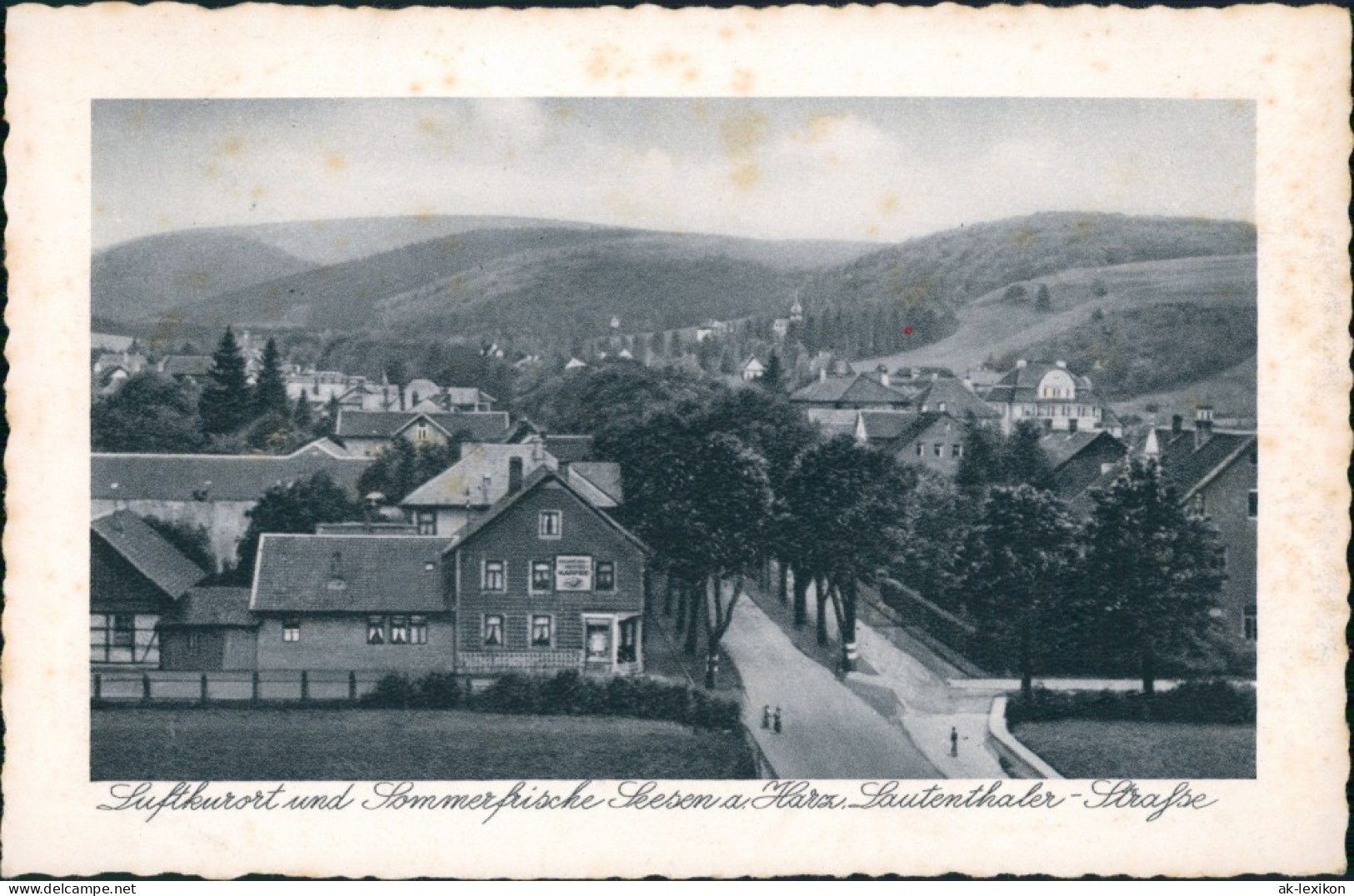 Ansichtskarte Seesen Lauthentaler Straße, Gasthaus 1927 - Seesen