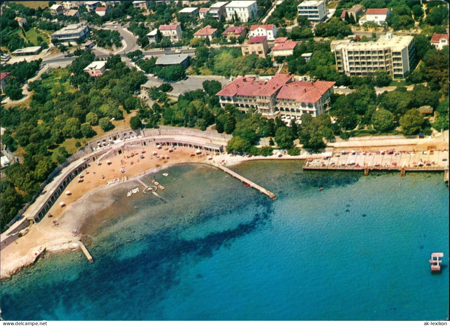 Postcard Novi Vinodolski Luftbild 1978 - Croatie