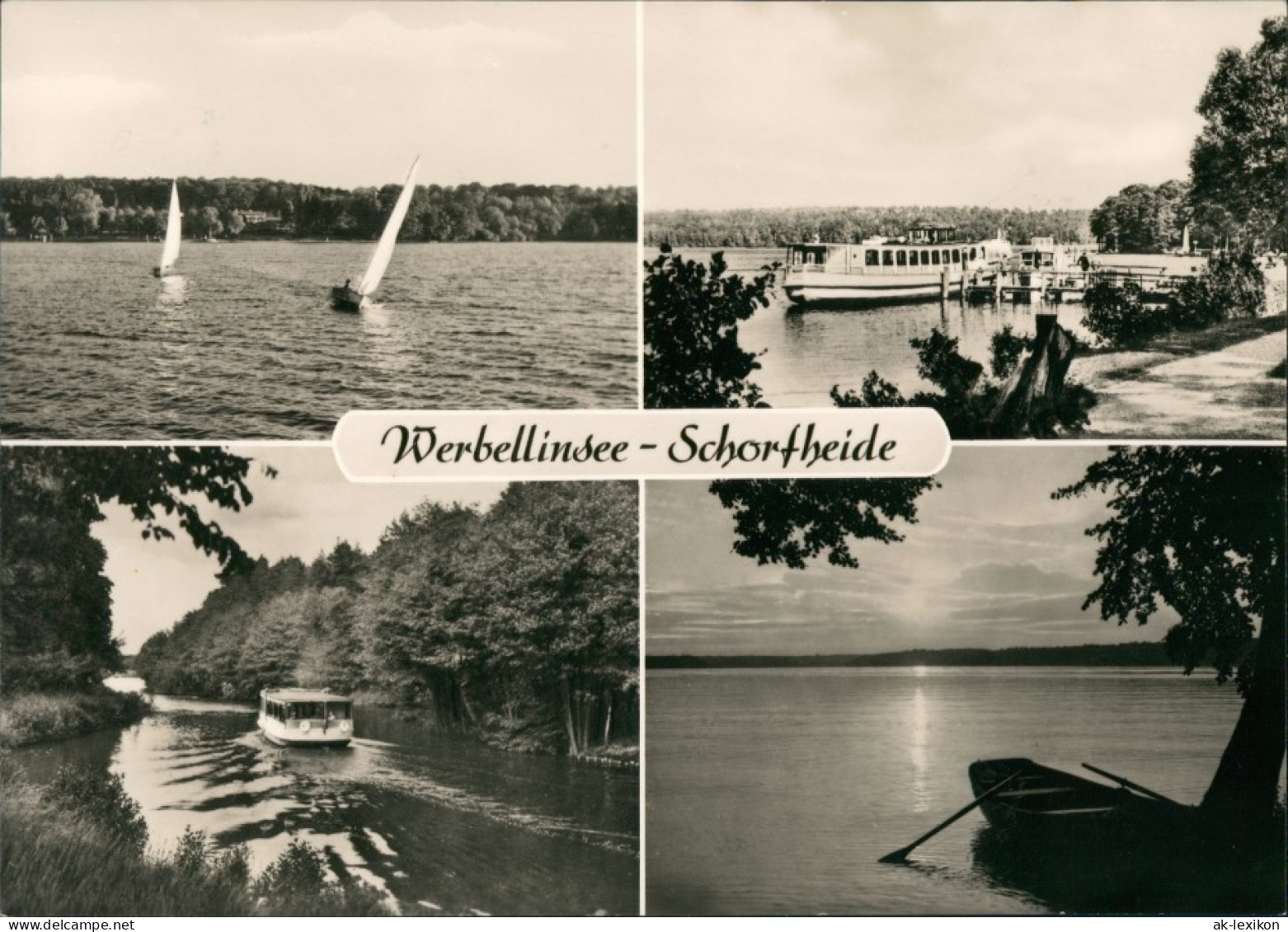 Ansichtskarte Schorfheide 4 Bild Schiffe - Segelboote 1971 - Sonstige & Ohne Zuordnung