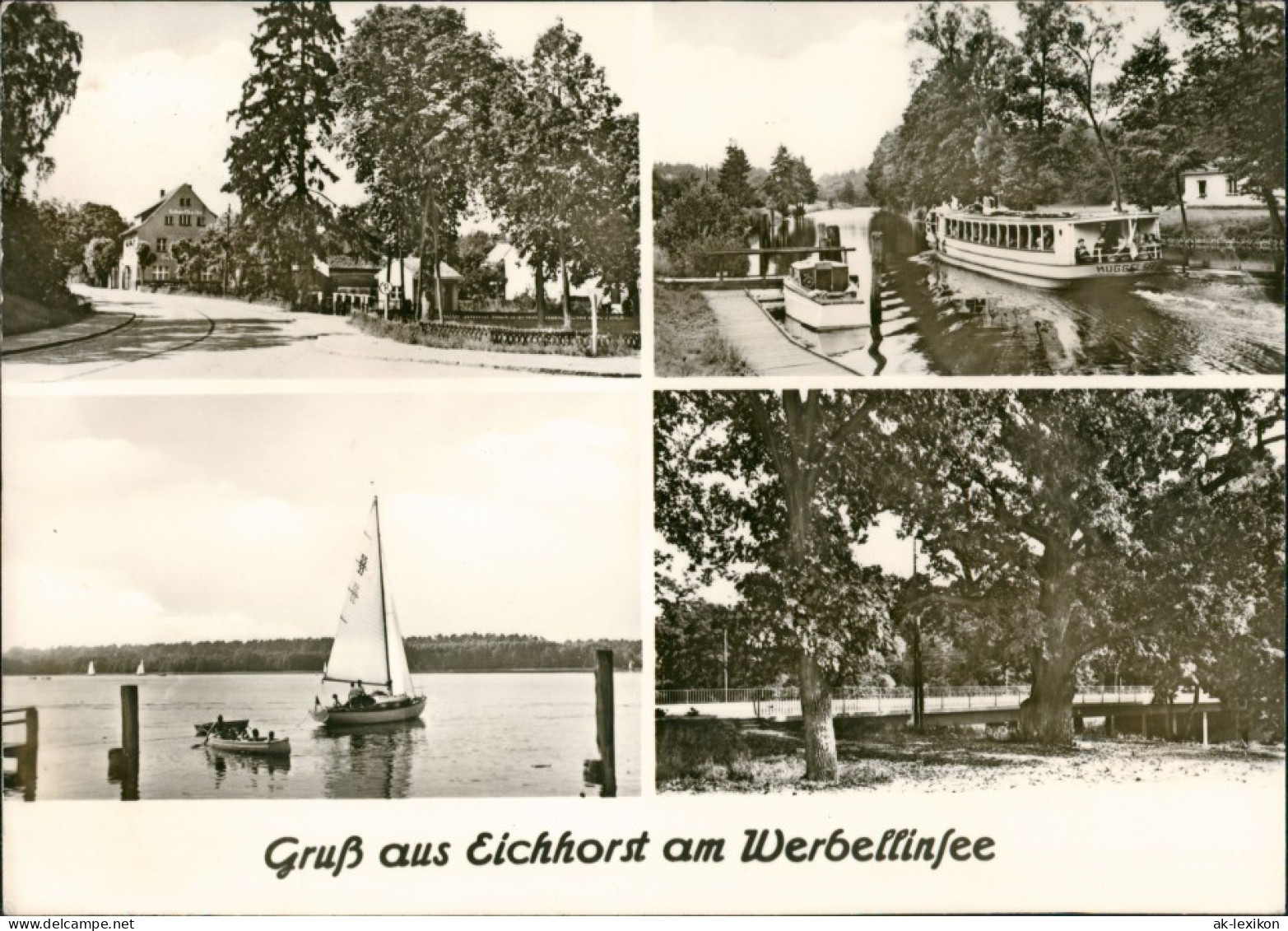 Ansichtskarte Eichhorst-Schorfheide Straßen, Kanal, Segelboot 1971 - Otros & Sin Clasificación