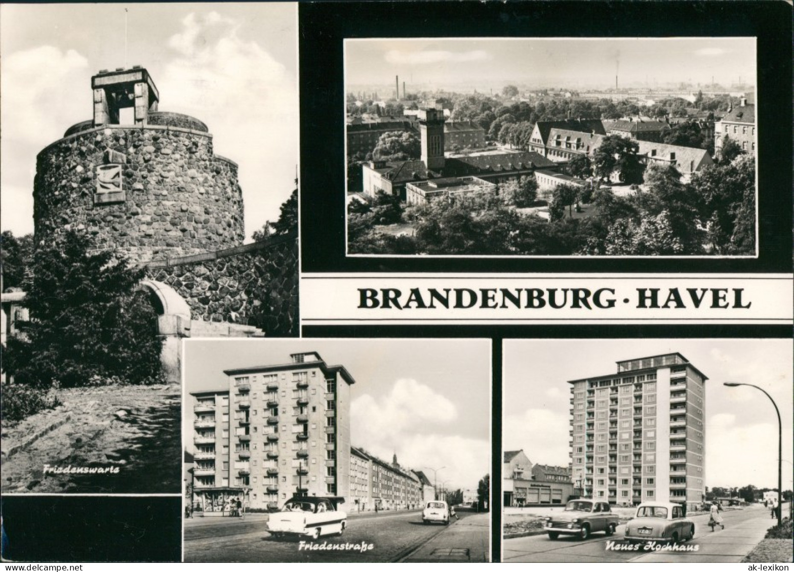 Ansichtskarte Brandenburg An Der Havel Totale, Friedensstraße, Hochhaus 1967 - Brandenburg