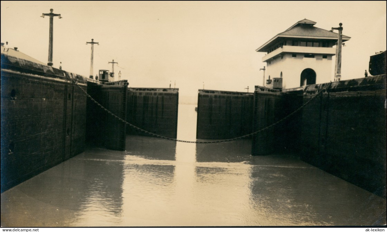 Panama  Panamakanal Schleuse Pedro Miguel  Real-Photo Echtfoto 1917 Privatfoto - Panama