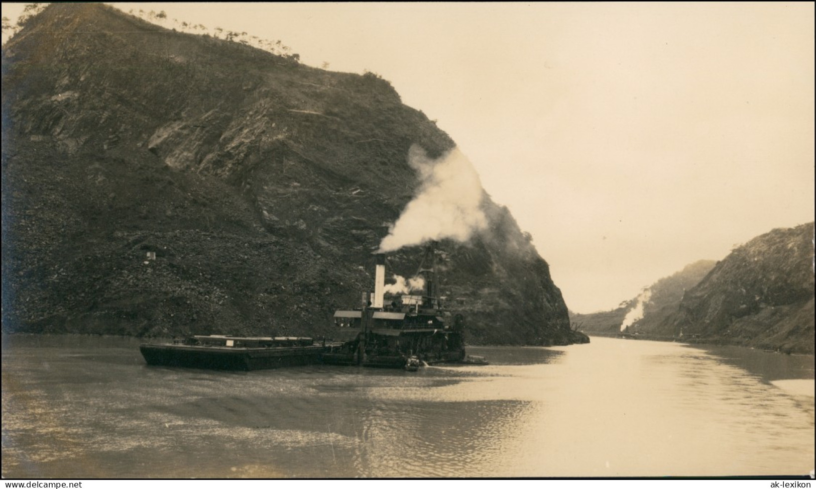 Panama  ) Panamakanal Kanal Passage Panama Real-Photo Echtfoto 1917 Privatfoto - Panama