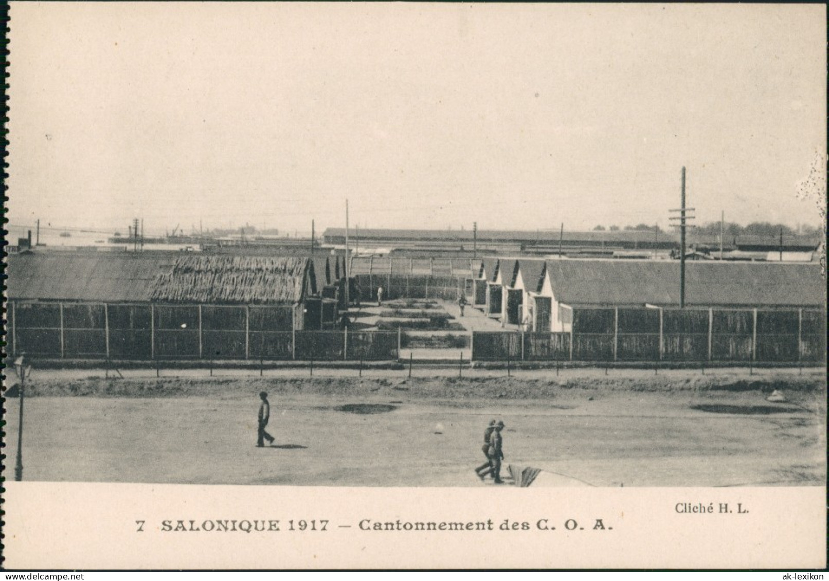 Thessaloniki Θεσσαλονίκη SALONIQUE  Des C. 0. A. Lager Barracken 1917 - Grèce