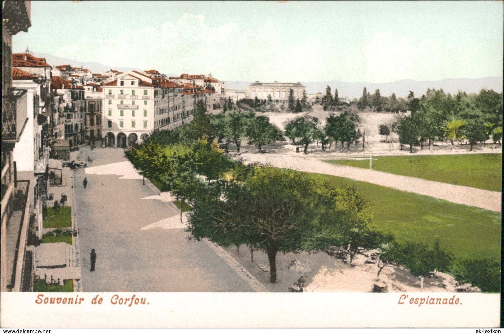 Postcard Korfu L'esplanade. Korfu/Corfu 1912 - Greece