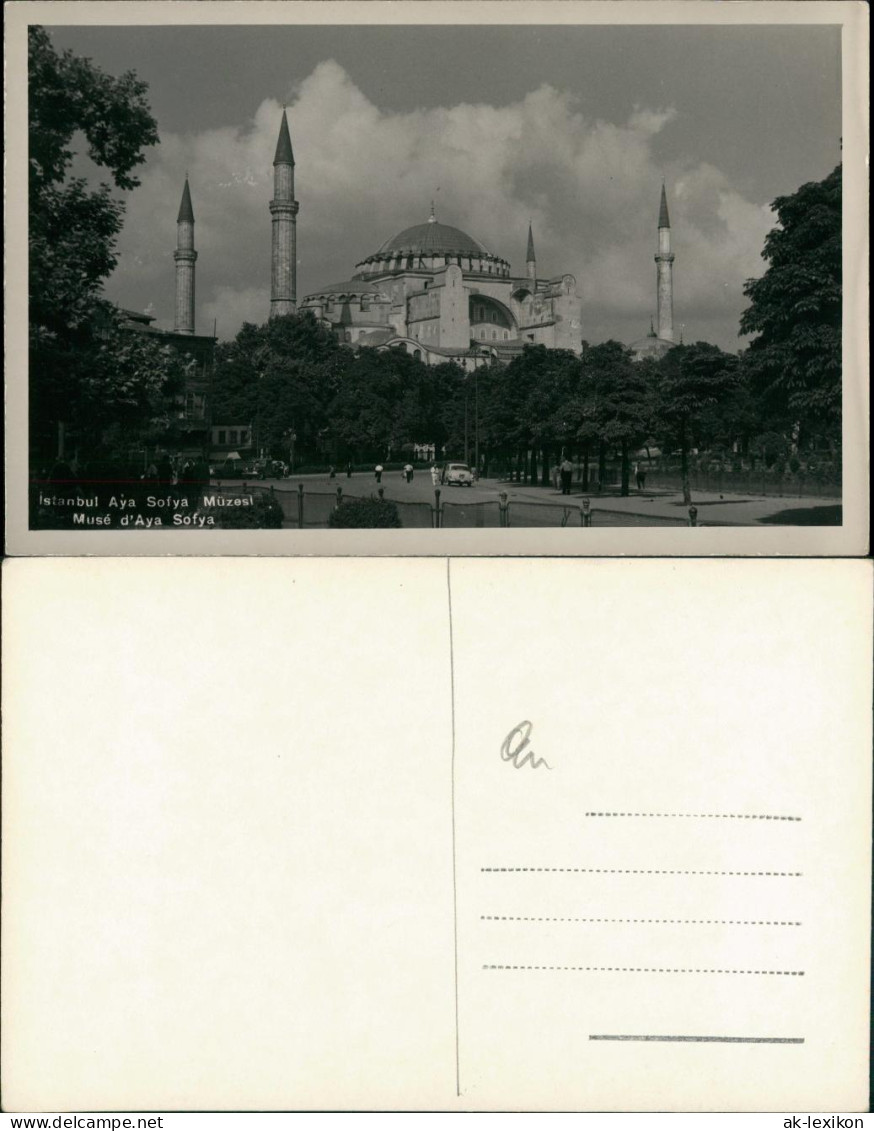 Istanbul  | Constantinople Hagia Sophia, Straßenpartie 1950 Privatfoto - Turkey