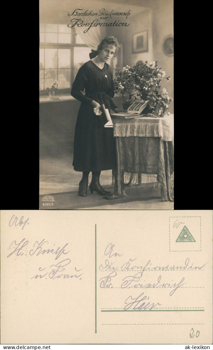 Ansichtskarte  Religion/Kirche Glückwunsch Gruss-AK Zur Konfirmation 1920 - Other & Unclassified