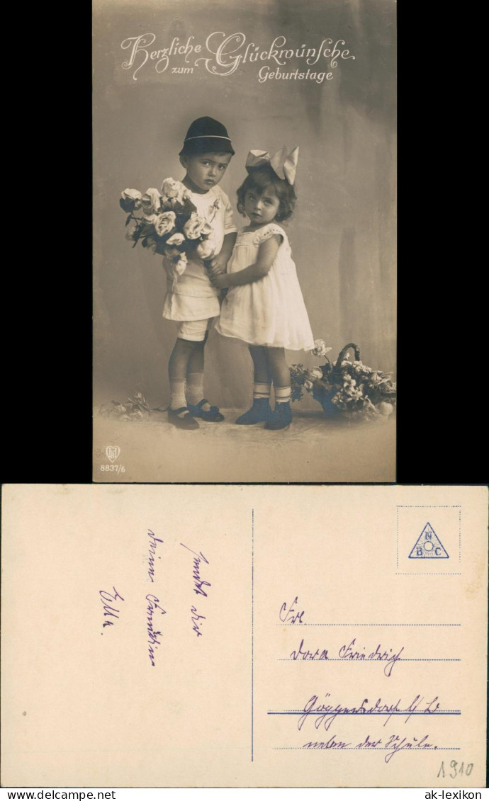 Ansichtskarte  Glückwunsch, Grußkarten, Geburtstag, Kinder Gratulieren 1910 - Portraits