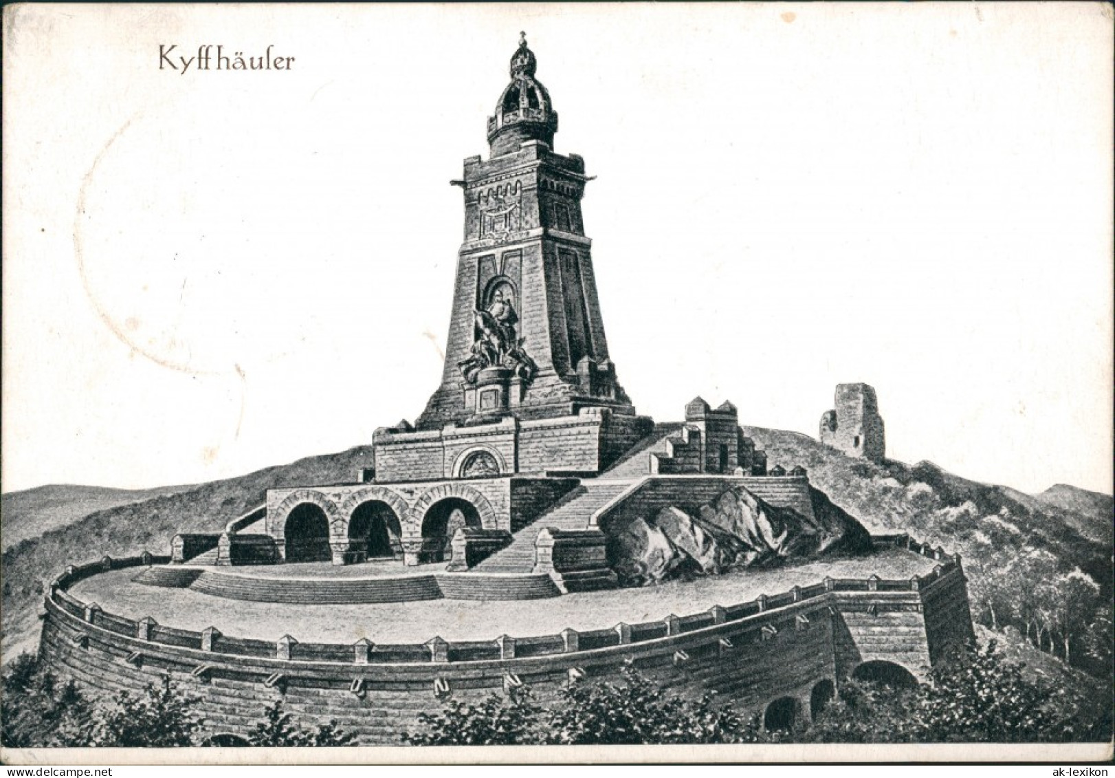 Kelbra (Kyffhäuser) Kaiser-Friedrich-Wilhelm Denkmal - Künstlerkarte 1934 - Kyffhäuser