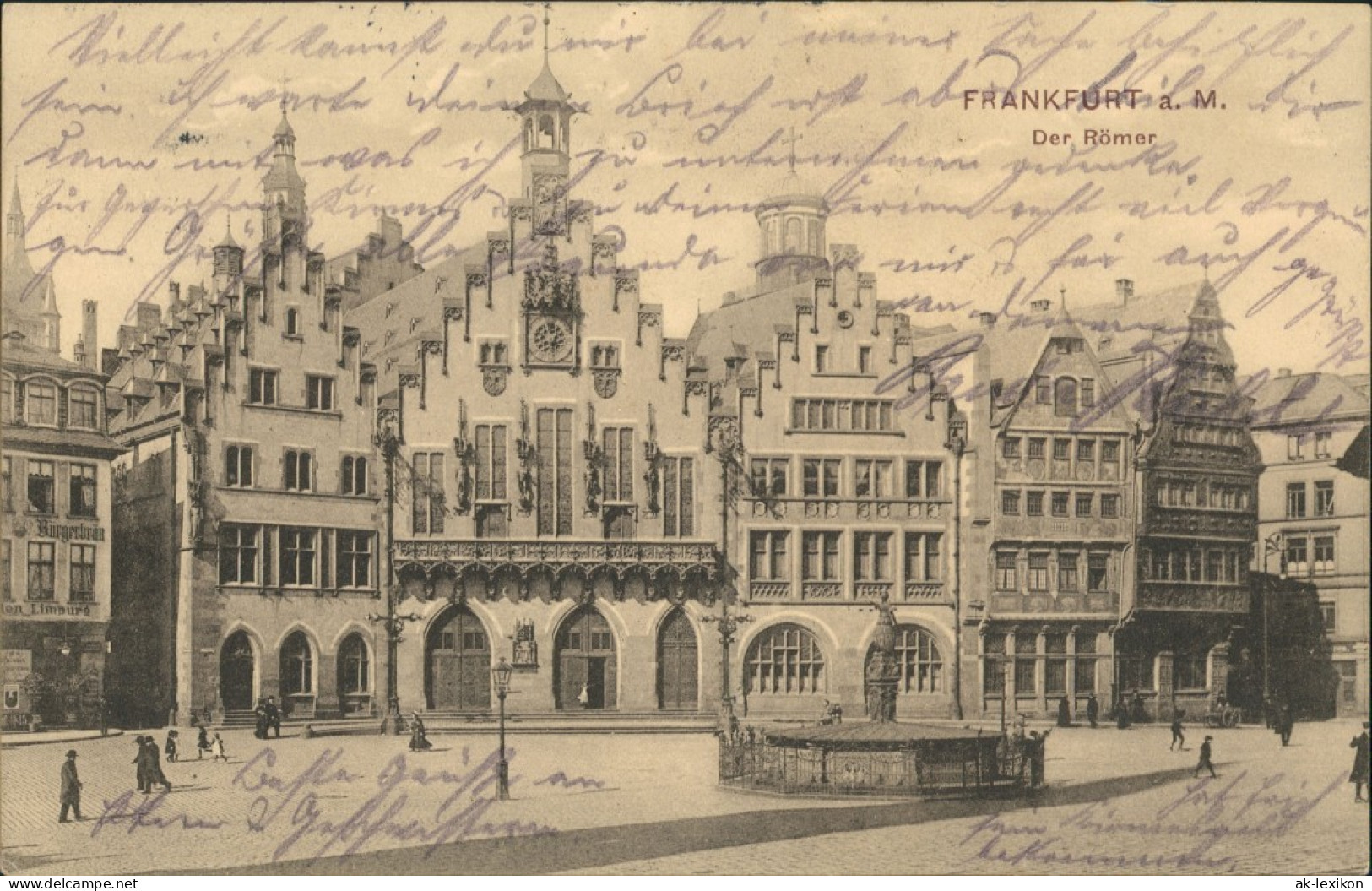 Ansichtskarte Frankfurt Am Main Römerhöfchen, Frankfurt A. M., Markt 1911 - Frankfurt A. Main