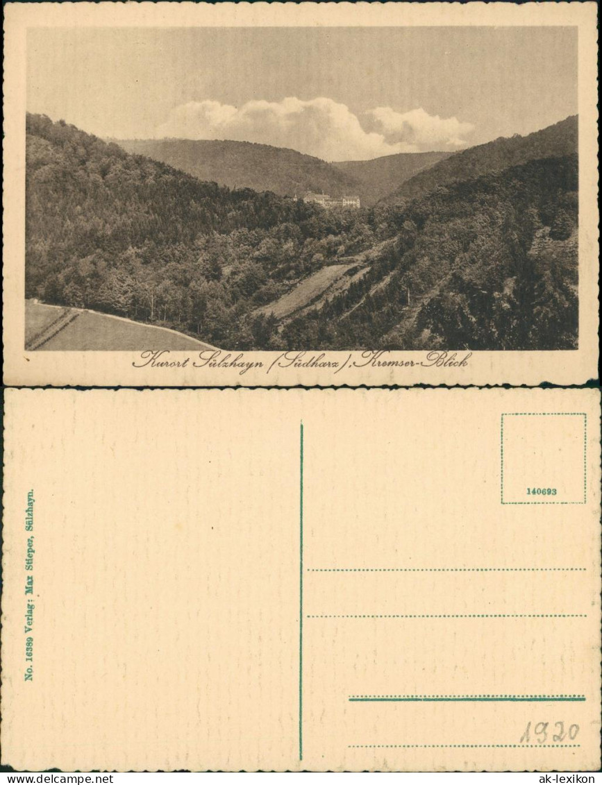 Foto Sülzhayn-Ellrich Umland-Ansicht, Kurort, Kremserblick 1920 Foto - Other & Unclassified