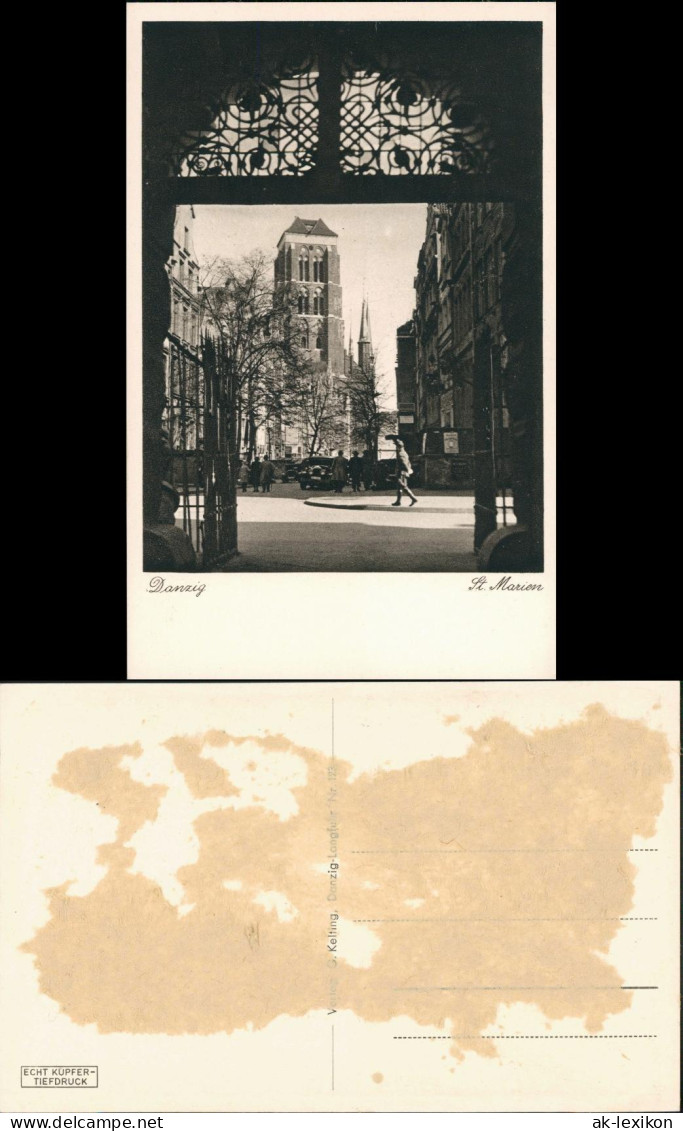Danzig Gdańsk/Gduńsk Marienkirche/Kościół Mariacki - Straße 1931 - Danzig