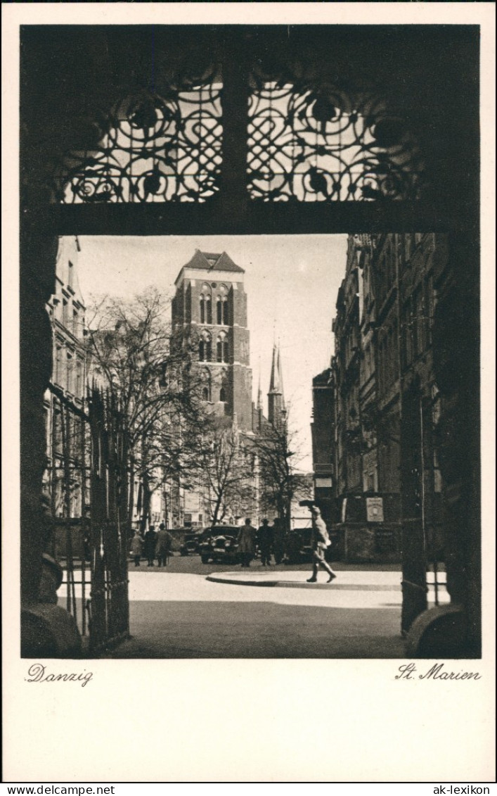 Danzig Gdańsk/Gduńsk Marienkirche/Kościół Mariacki - Straße 1931 - Danzig
